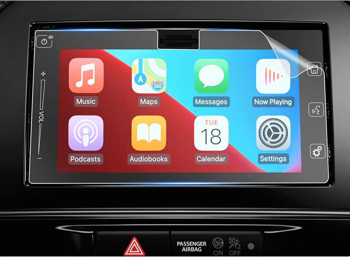 Navigatie Beschermfolie voor Suzuki Vitara 7-inch GPS - PET Transparante Schermbeschermer, 4H Krastbestendig en Vingerafdrukbestendig, 2 Stuks