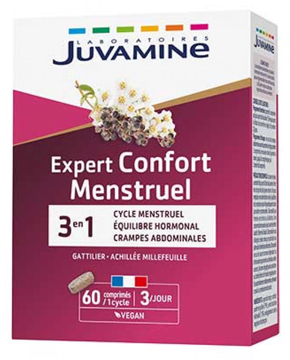 Juvamine Expert Confort Menstruel 3en1 60 Comprimés