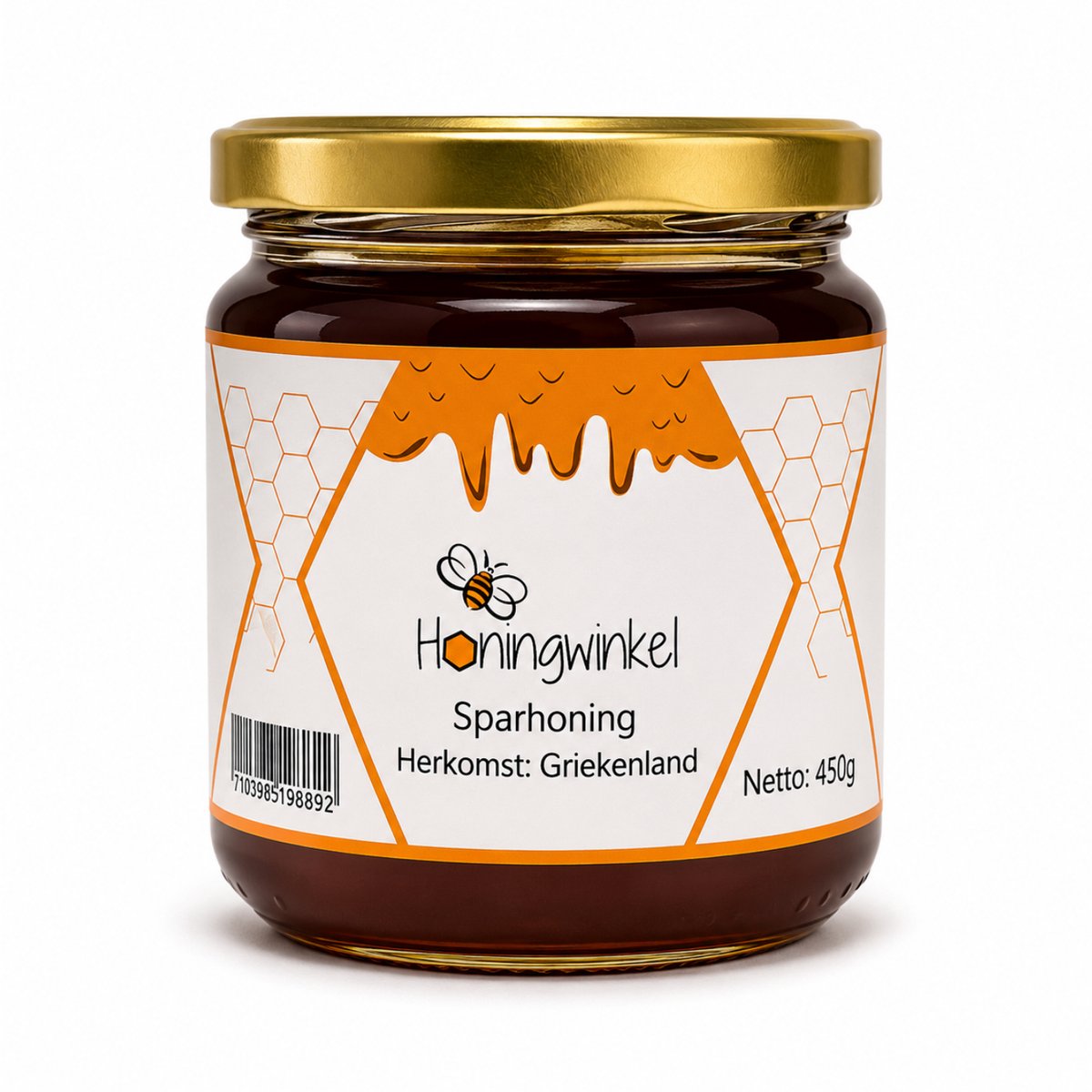 Sparhoning 450g Griekenland Honingwinkel (vloeibaar)