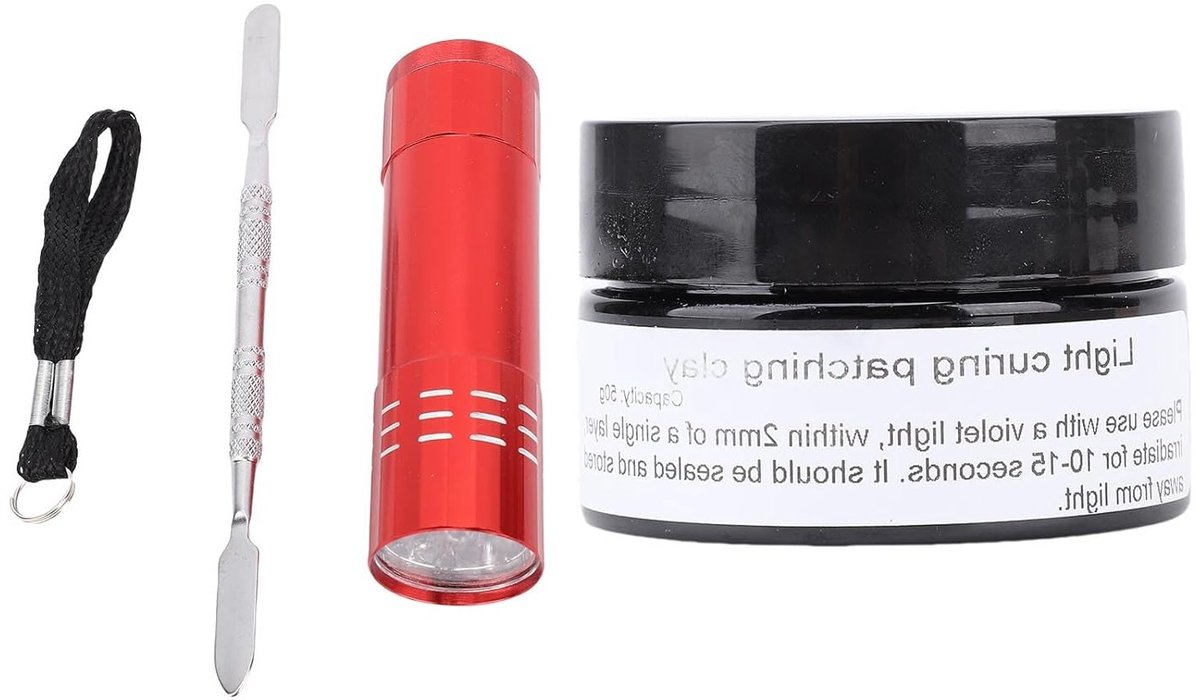 Zelfklevende Lichte Cure Putty Set van 50G voor 3D Printen, Modelbouw en Nagelreparatie, Multifunctionele Vulmiddel voor Creatieve Projecten