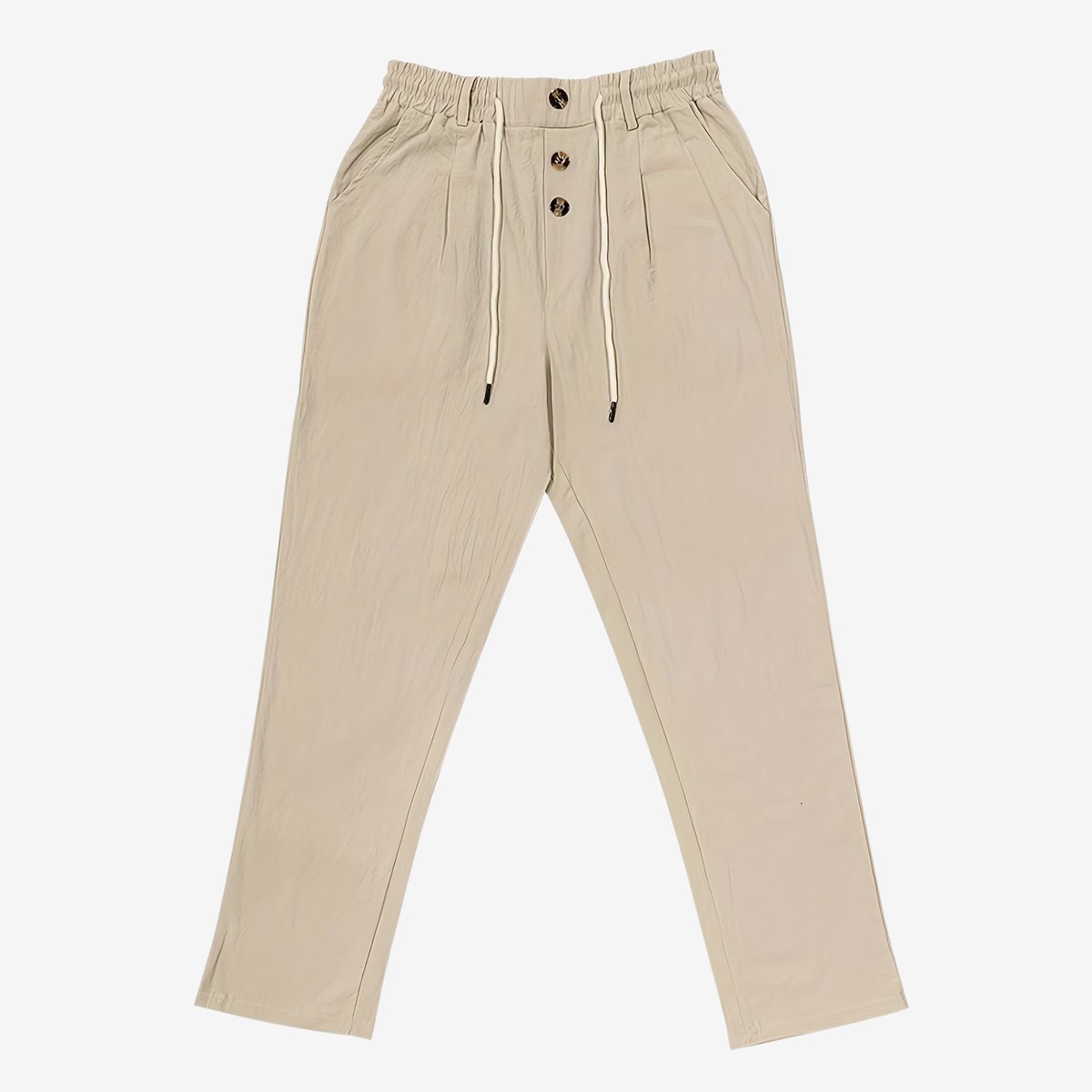 Currero Linnen Broek Heren - Zomerbroek - Volwassenen - Lange Broek - Pantalon - Strandbroek - Zomer - Ibiza Stijl - Khaki XXL