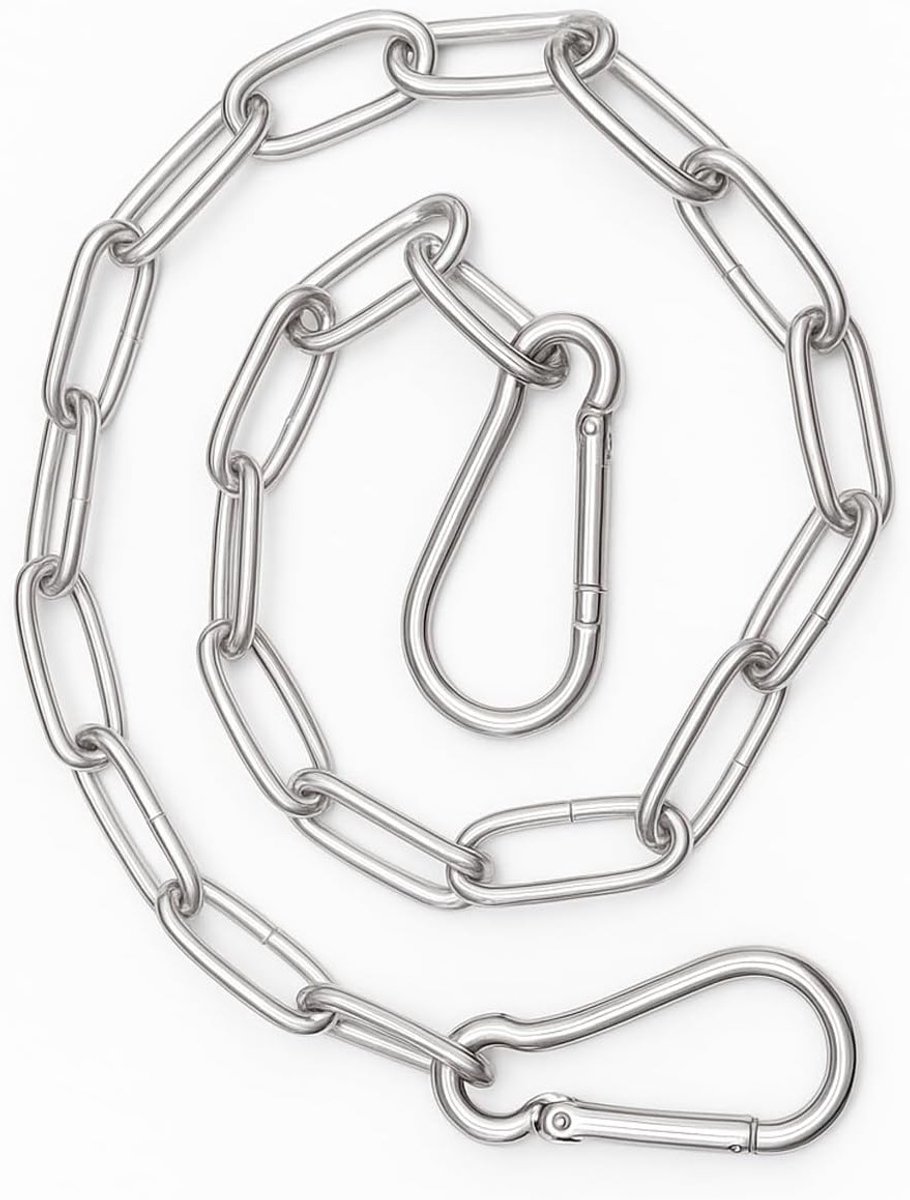 Robuuste 60 cm metalen ketting voor bevestiging, veiligheid, en gebruik in hangmatten en wasdrogers