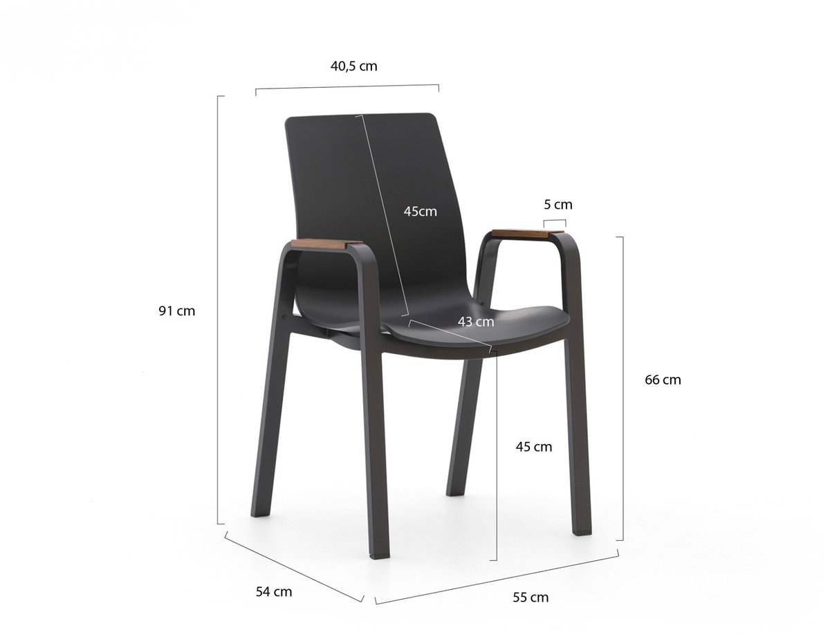 Hartman Flow chaise dining - Xerix - 57 x 56,5 x 90 cm