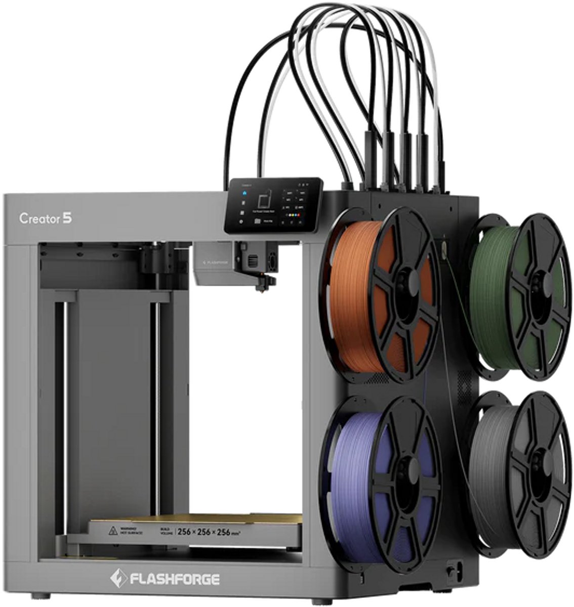 Flashforge Creator 5 - 3D Printer met 4 Toolheads - Multicolor - 600mm/s - 256x256x256mm