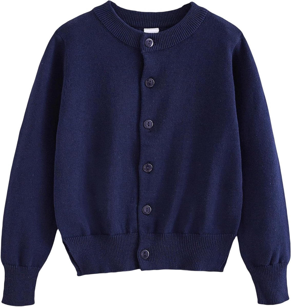Stijlvolle gebreide cardigan voor jongens en meisjes, lange mouwen, katoen, perfect voor schooluniformen