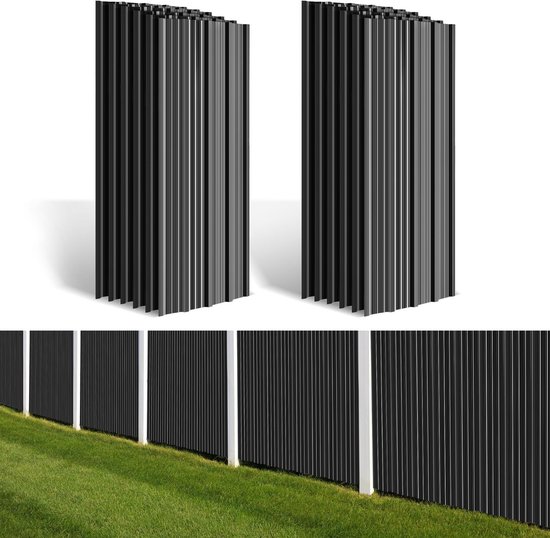12 golfplaten van 129 x 46 cm, groen verzinkt metaal, voor schuren en carports