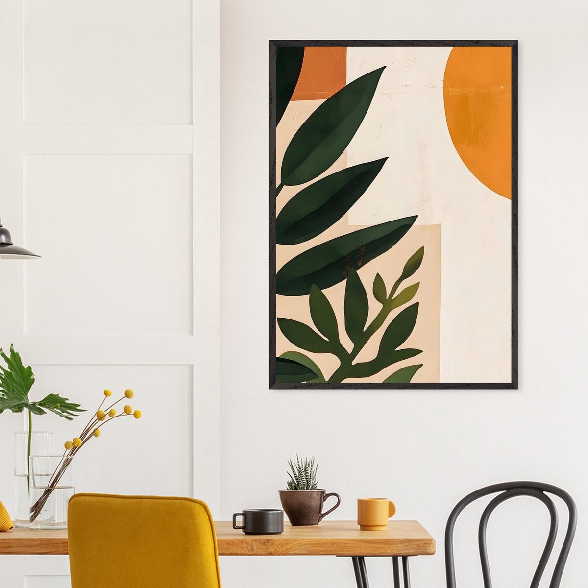 Boho – Abstract plant Poster 30x40 cm - exclusief lijst