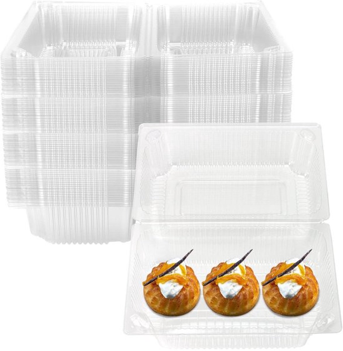 MTTProducts - Cake Boxen - Individuele Cakeverpakkingen - 60 Stuks