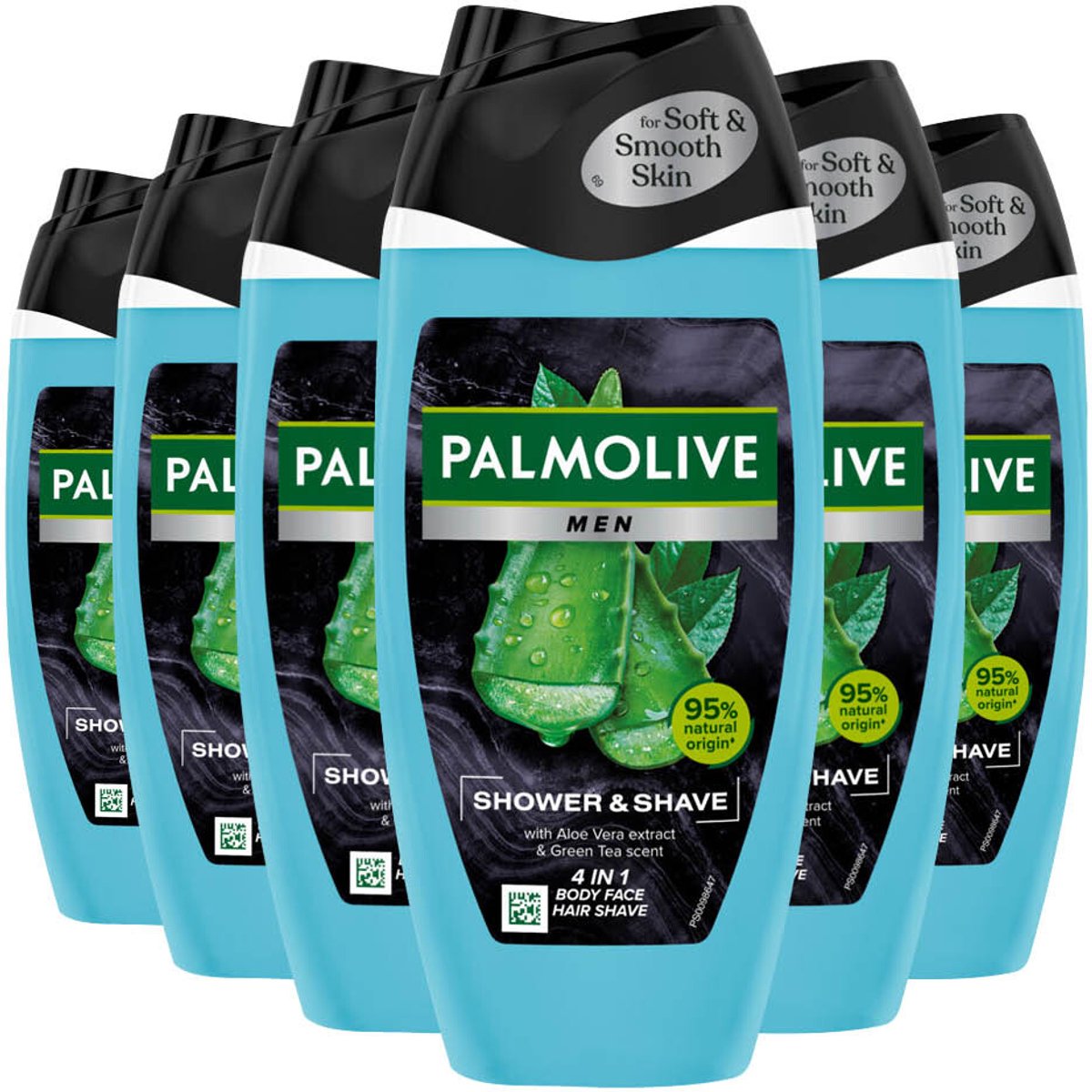 Palmolive - Men 4in1 Shower & Shave - 6 x 250 ml - Voordeelverpakking