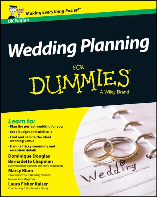 Wedding Planning For Dummies UK Edition - cover