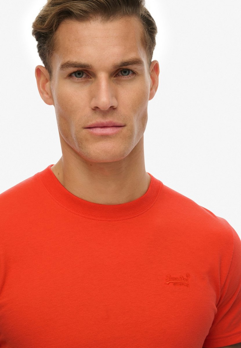 Superdry T-shirt Essential Logo Emb Tee M1011245b Um2 Bold Mannen Oranje