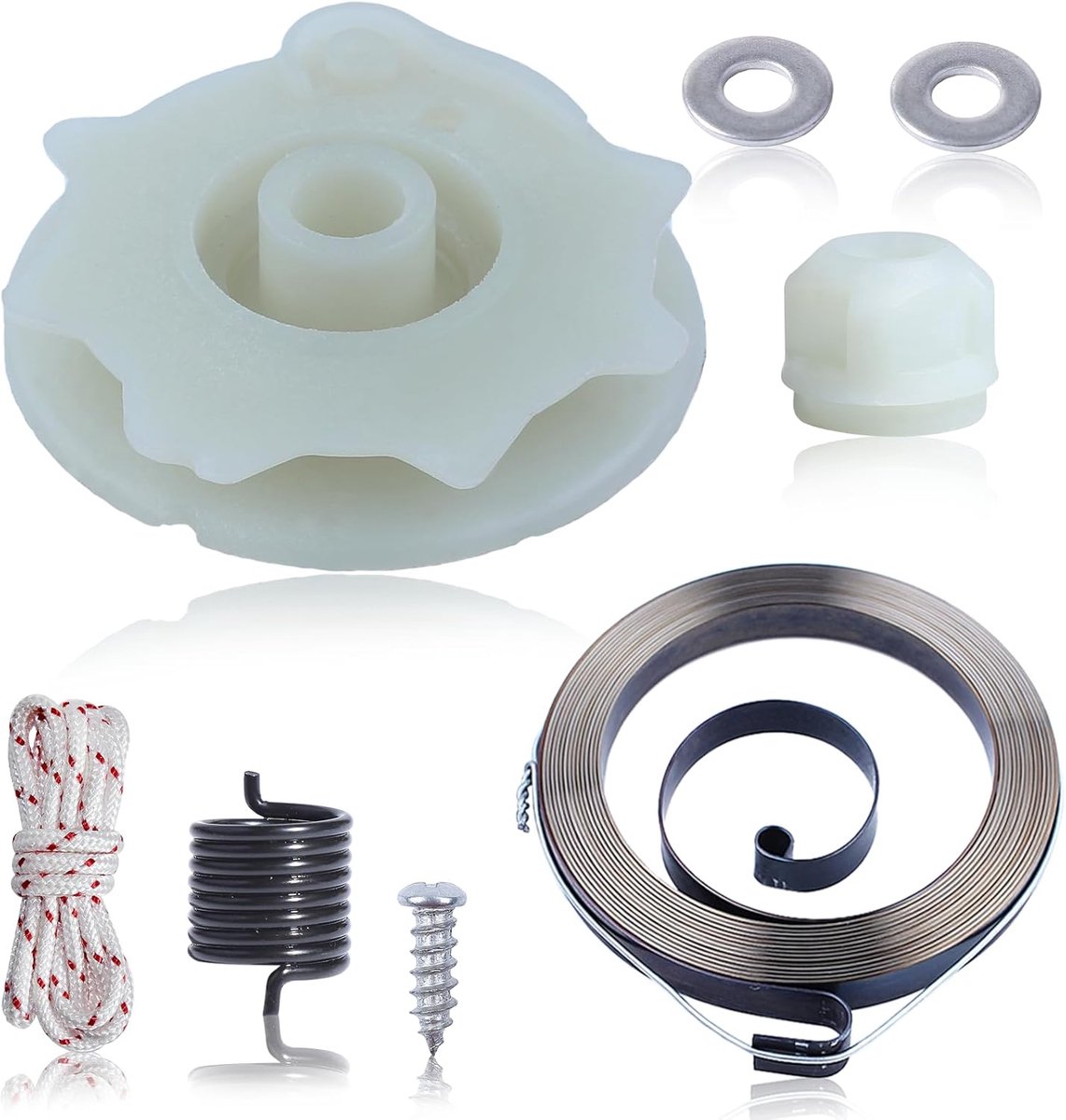 Starter Katrol Kit - Terugslag Starter - Kettingzaag Onderhoud - Compleet Vervangingsonderdeel - 146 x 97 x 361 cm - Zwart