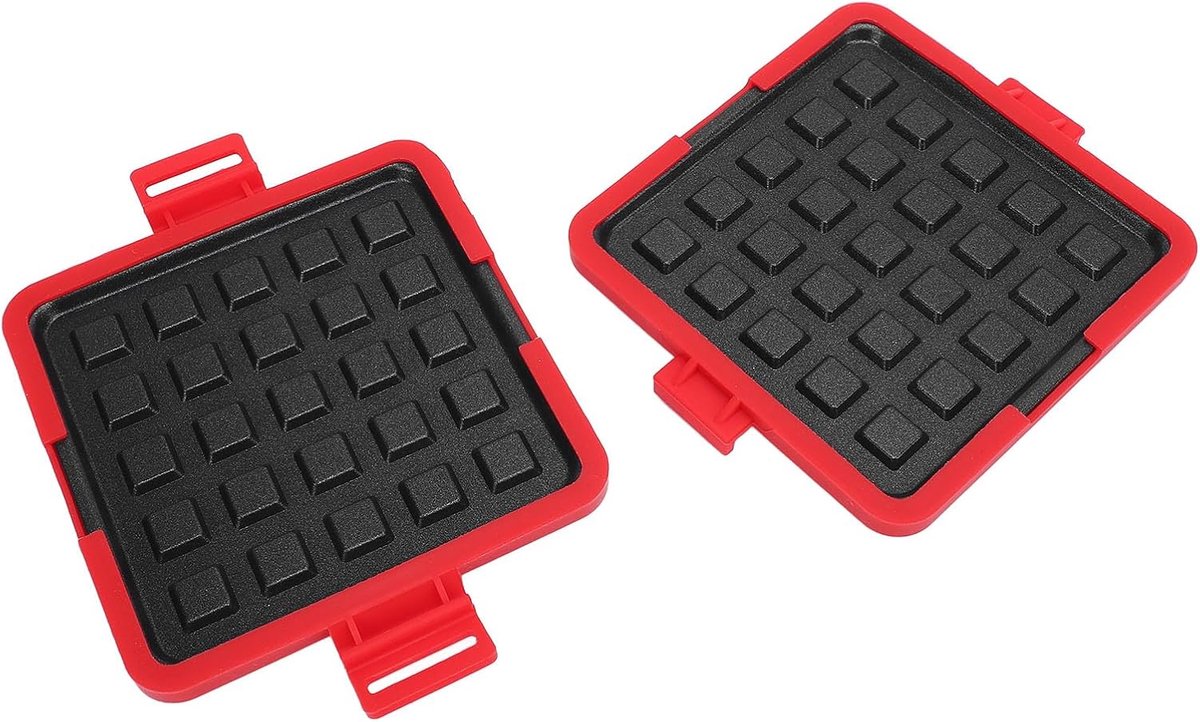Sandwichmaker Magnetron - Wafelijzer Keuken - Snelle Lunch Maken - Geen Stroom Nodig - 18x15x4 cm - Zwart