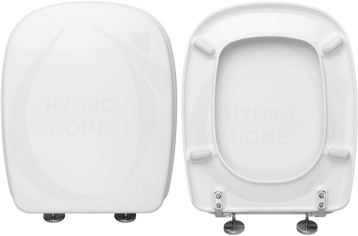 WC-stoelhoes - Toiletbril - Badkamer vernieuwen - Verstelbare scharnieren - 36x41-46cm - Wit