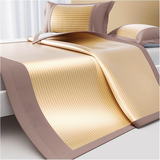 Koelmat - Ice Silk Mat - Koel slapen - 360° Ventilatie - 180x220CM - Grijs — afbeelding 2