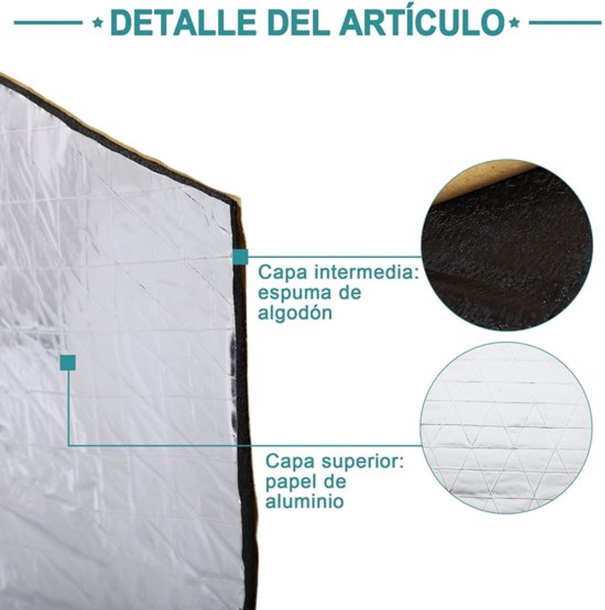 Store_7 - Geluidsisolatie Mat voor Auto - Thermische Isolatie - 152 cm x 100 cm x