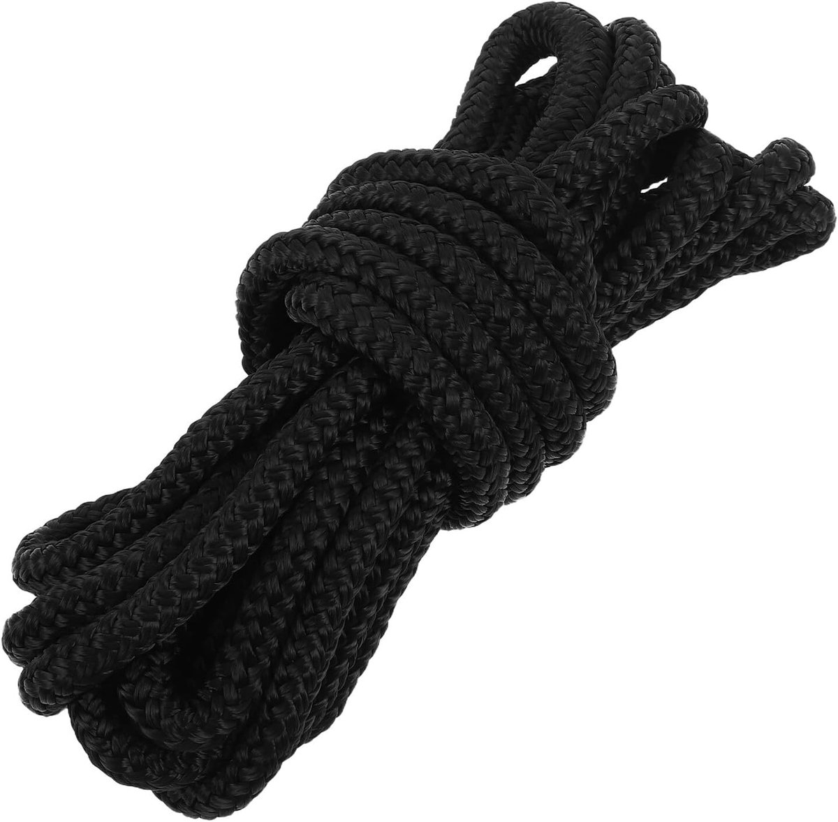 Aanmeerlijnen - Bootlijnen - Veilig Aanmeren - Gevlochten Nylon - 480 cm - Zwart