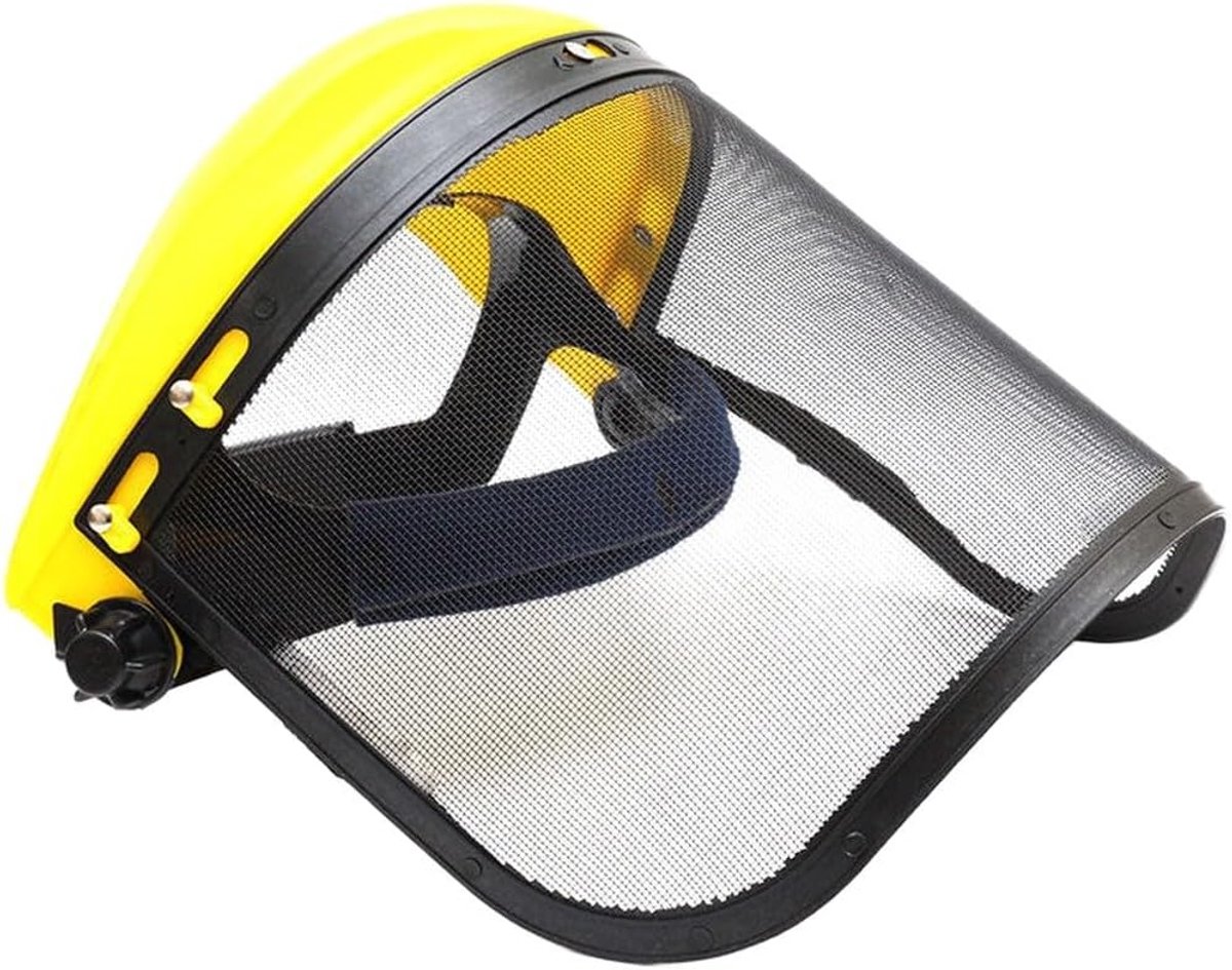 Gezichtsmasker - Veiligheidsvizier Tuin - Tuinonderhoud Uitvoeren - Verstelbare Hoofdband - Universele Maat - Geel