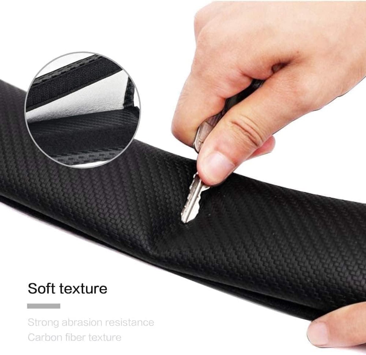 Autogordel Covers - Schouder Pads - Comfortabel Rijden - Slijtvast PU Leer - 2 Stuks - Zwart