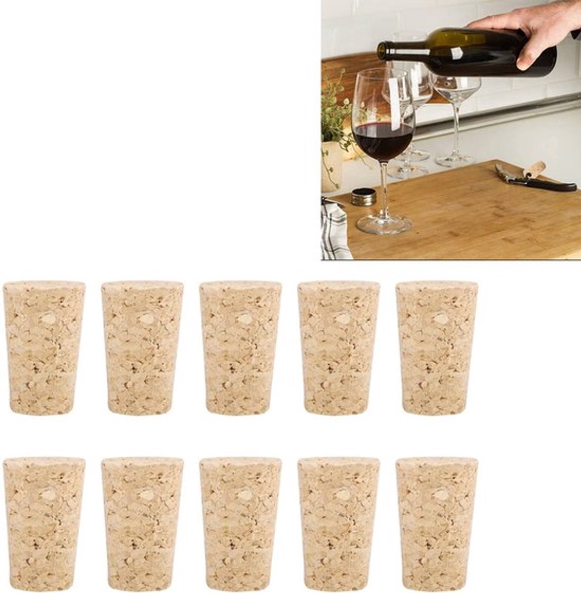 Tolpen houten - Dailygoody Naturaaltaps Flessenstop