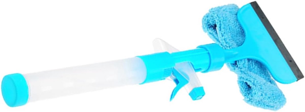 Ruitenwasser Set - Glazenwasser Tool - Streeploos Ramen - Dubbelzijdig Reinigen - 41.5 cm - Blauw
