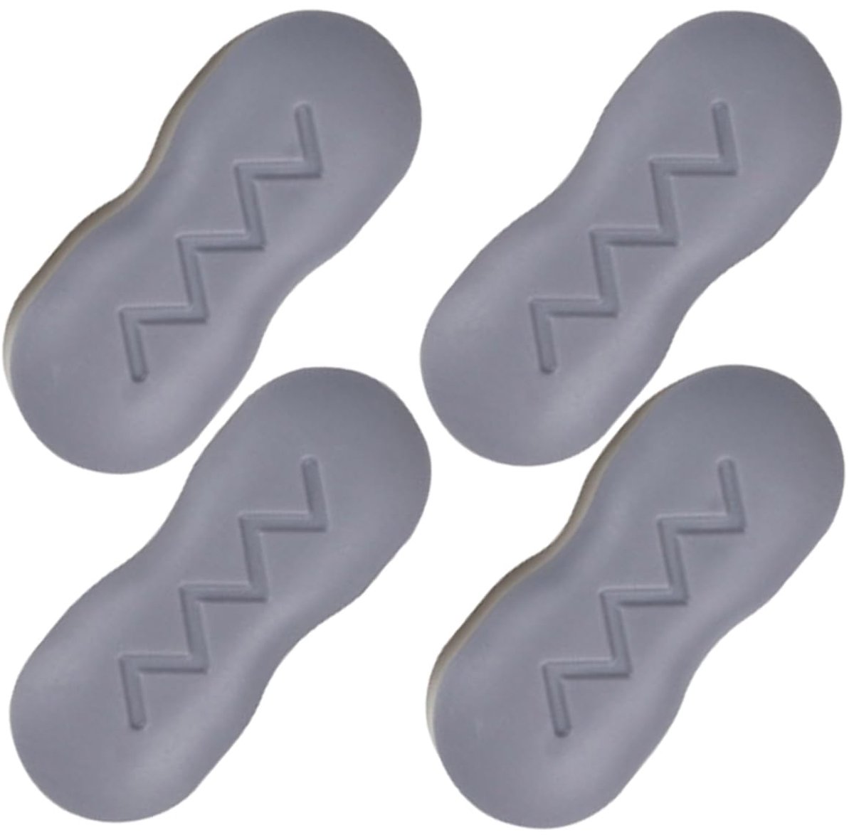Toiletbril Bumper - Zitting Pads - Toilet Onderhoud - Universele Pasvorm - 4 Stuks - Grijs