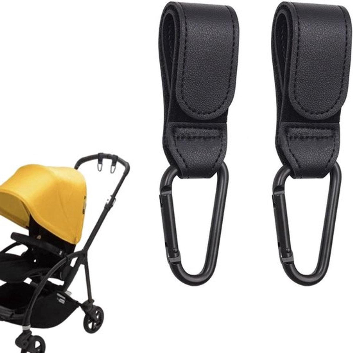 Universele Kinderwagenhaak Allecto Plus - Pak van 2