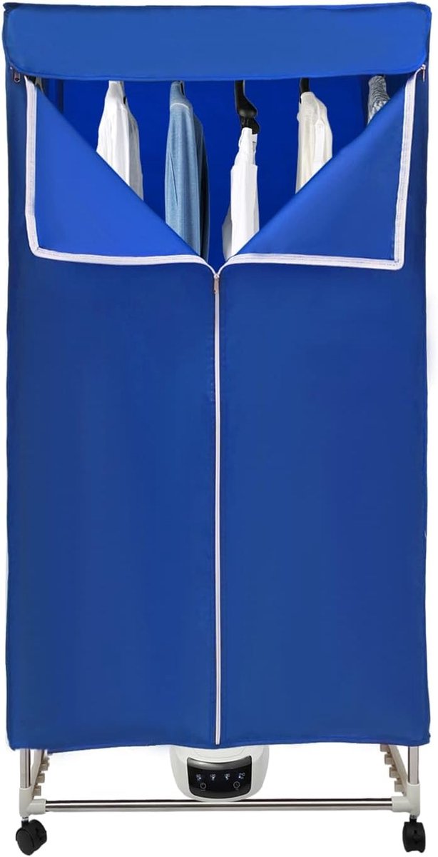 Draagbare Wasdroger Mini Droogkast Kleding Snel Drogen Touch Bediening Timer 70 x 50 x 150 cm