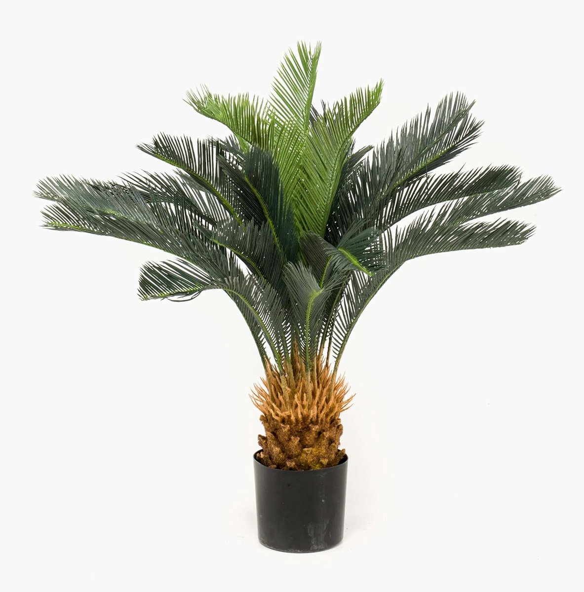 Kunstpalm - Decoratieve Palm - Binnen Decoratie - Realistisch Ontwerp - 90 cm - Groen