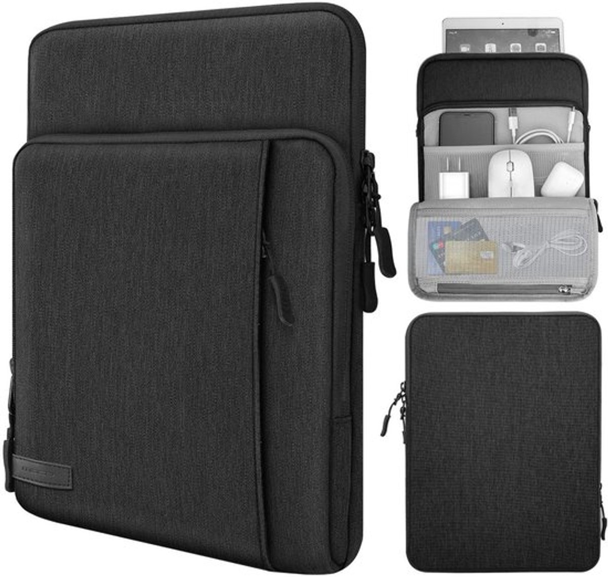 Dailygoody OmGoods - Draagtas voor Tablet met Opbergvakken