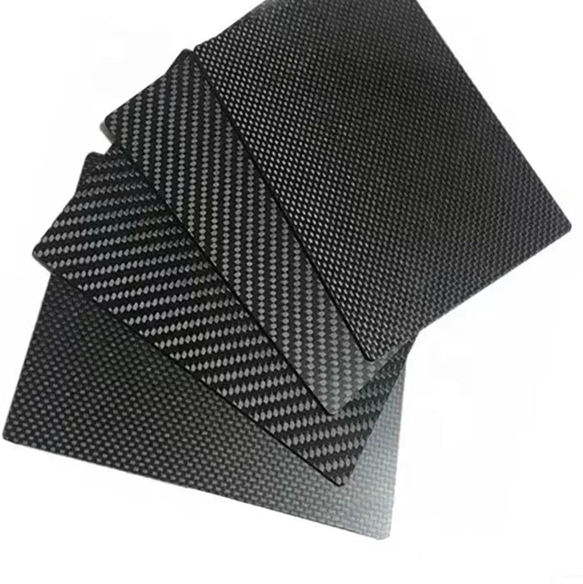 Koolstofvezel Plaat - Composiet Paneel - Project Constructie - Hoge Stijfheid - 100x250 mm - Zwart Glanzend
