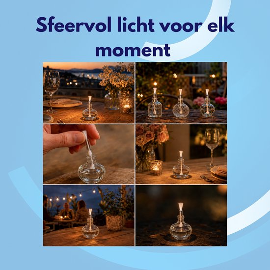 Knaak Olielamp Lont - Glazen Buis - 12 cm - Houder - 3 stuks van Knaak — afbeelding 5
