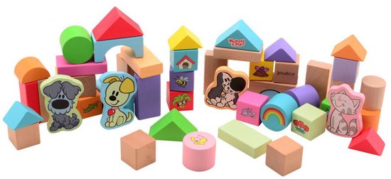Woezel & Pip - Houten blokken in ton van Woezel & Pip — afbeelding 2