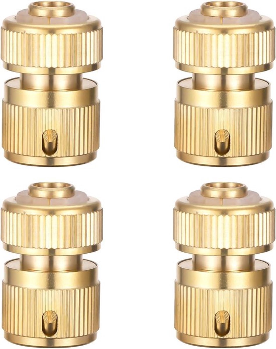 4 pcs 1/2 inch messing tuinslangaansluitingen snelle eindverbinding