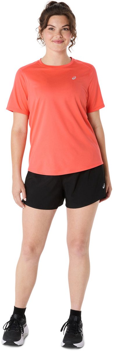 ASICS Core SS Top Hardloopshirt – Reef Koraalroze Running Training Oranje