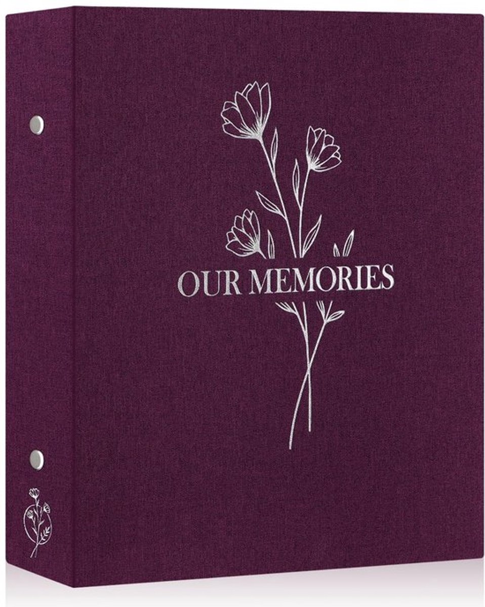 Dailygoods- Fotoalbum 10x15 cm - Insteekalbum voor 400 foto's - Linnen omslag
