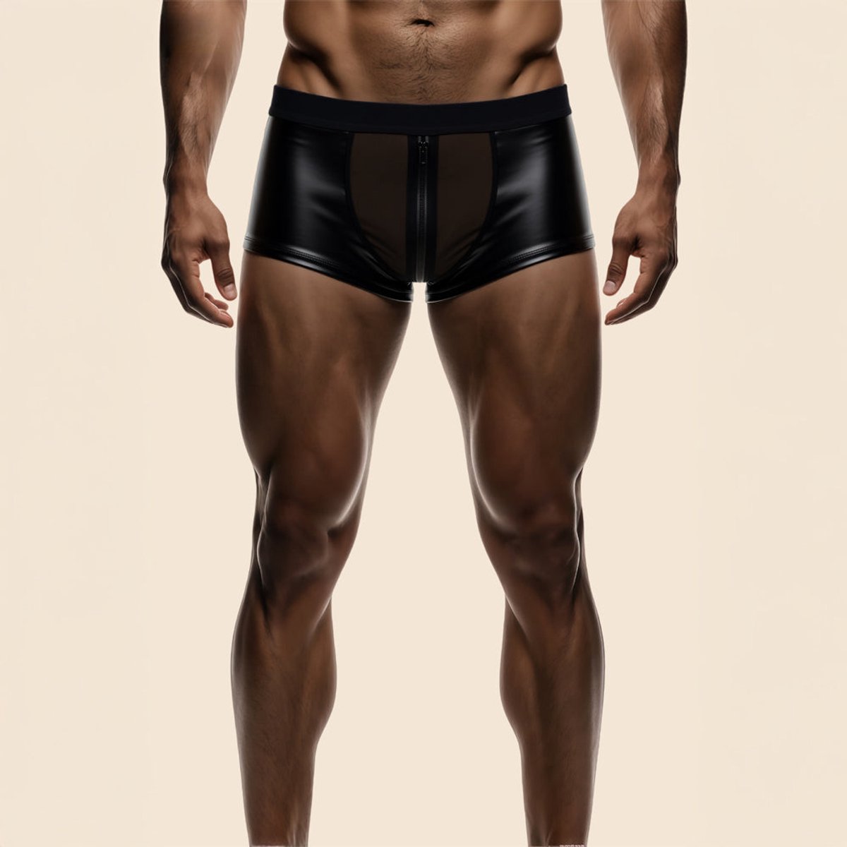 Kunstleren boxer met sluiting Ugo