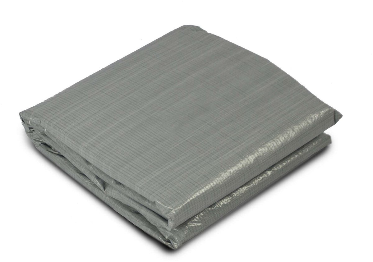 EXIT Zwembad Grondzeil 380x380cm - Gronddoek Zwembad - Bodembescherming - Zwembad Accessoire - Grijs