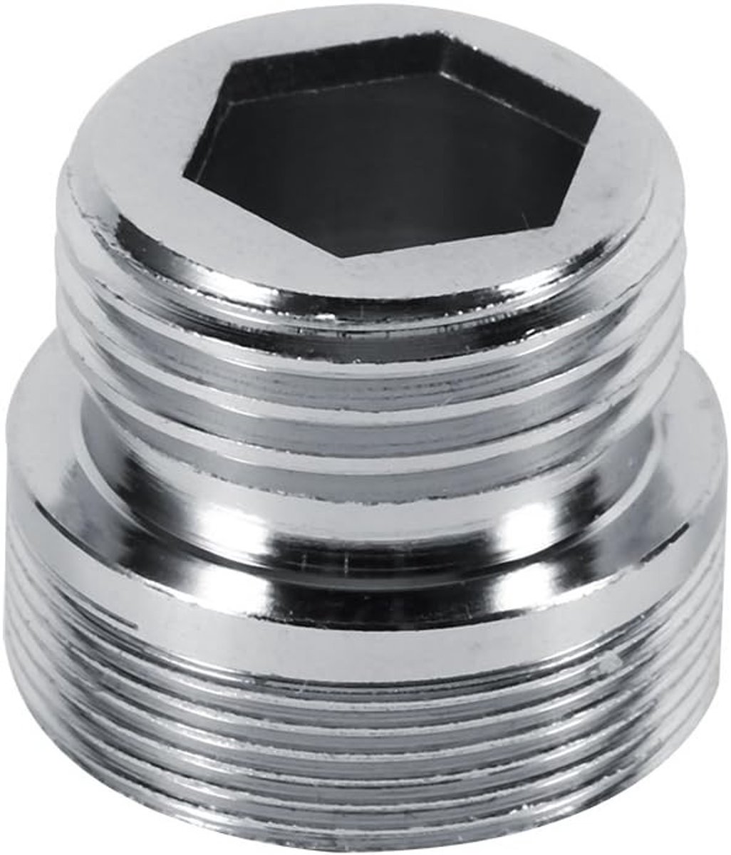 22mm 24mm G1/2 Keuken Aluminium Waterfilter Kraanadapter Aerator Accessoires voor Waterzuivering (24mm naar 15mm)