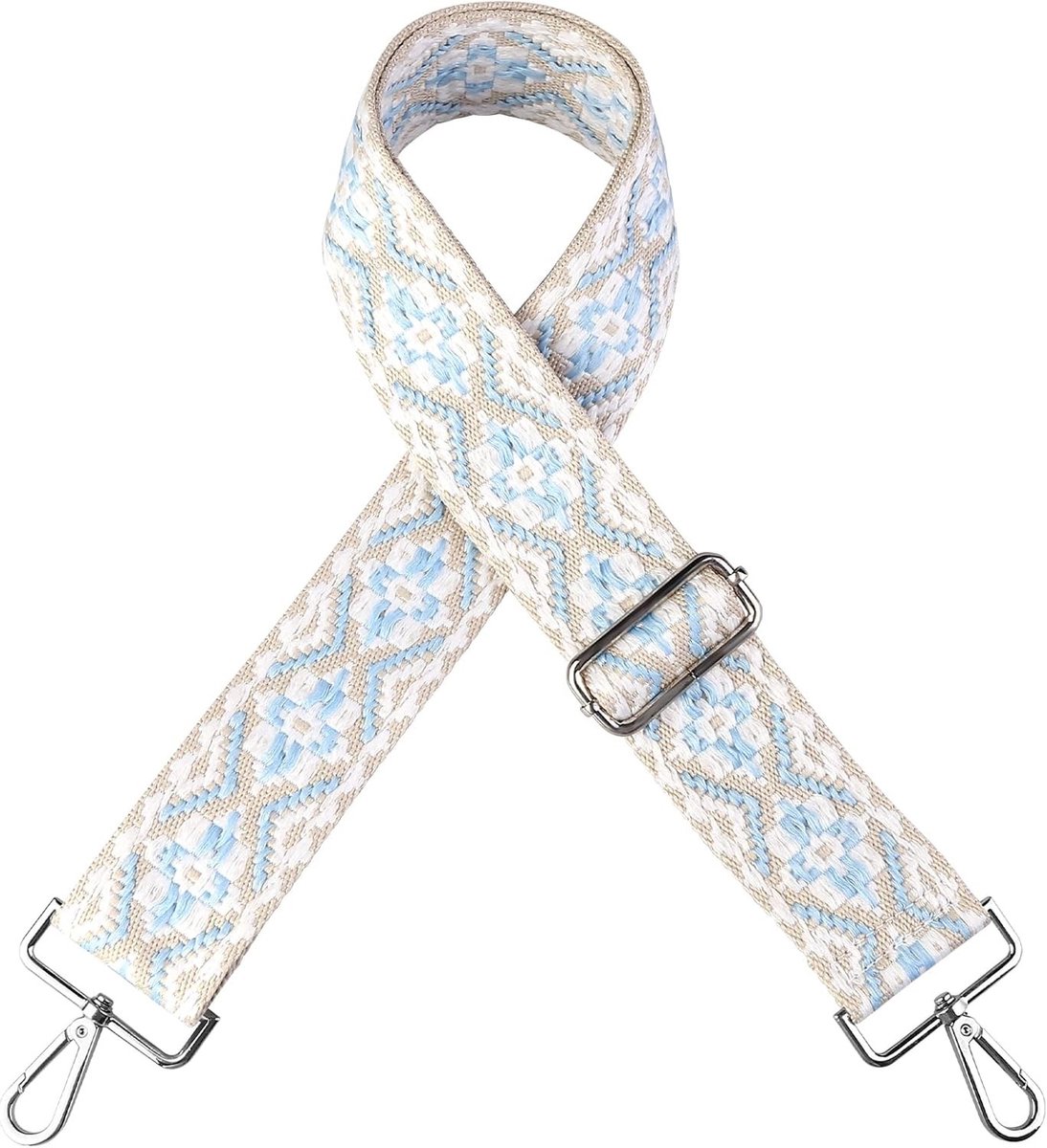 Verstelbare Schouderband voor Handtassen - Brede 5cm Multi Colour Boho Tasriem voor Dames (75-135cm)