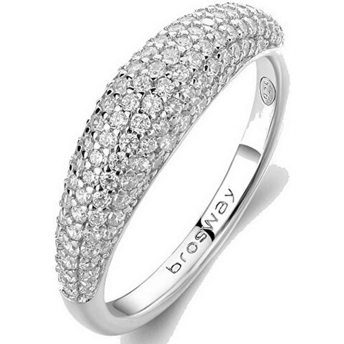 BROSWAY FANCY FIW130 - 54 MM - ZILVEREN RING MET ZIRKONIA'S 1 STUK