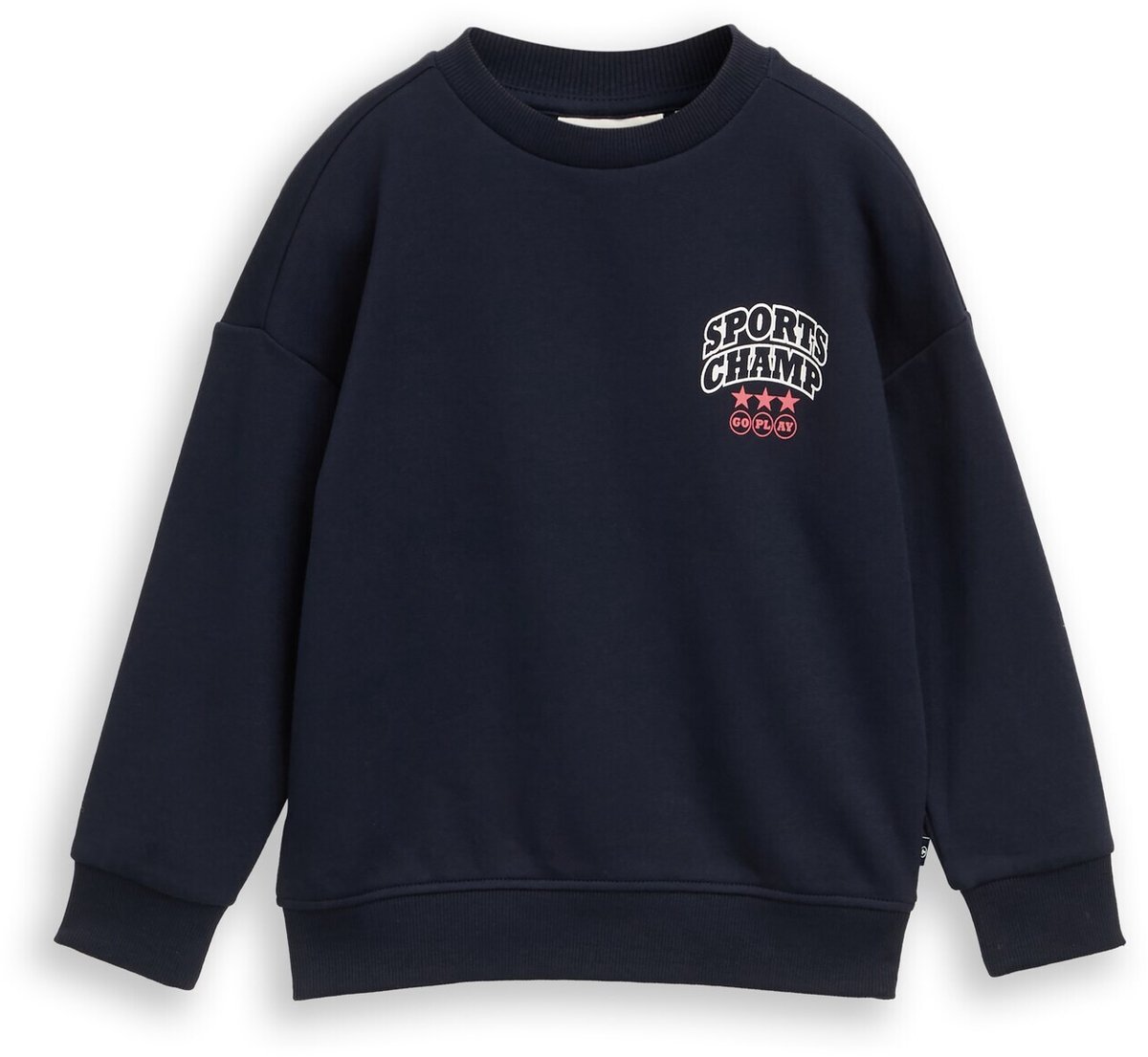 Tom Tailor - Oversized sweatshirt met print op de rug - Maat 128/134 - sky captain blue