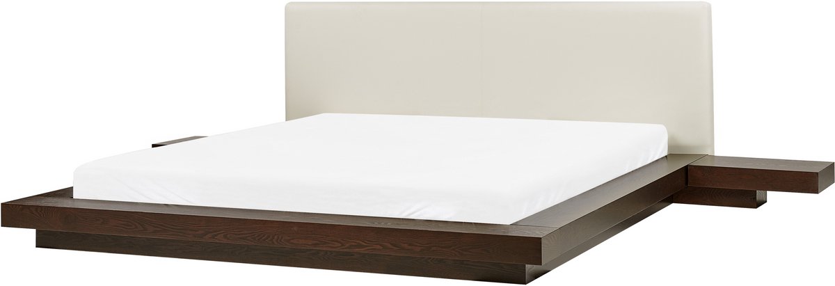 Beliani ZEN - Futon tweepersoonsbed - Donkere houtkleur - 180 x 200 cm - MDF Bruin