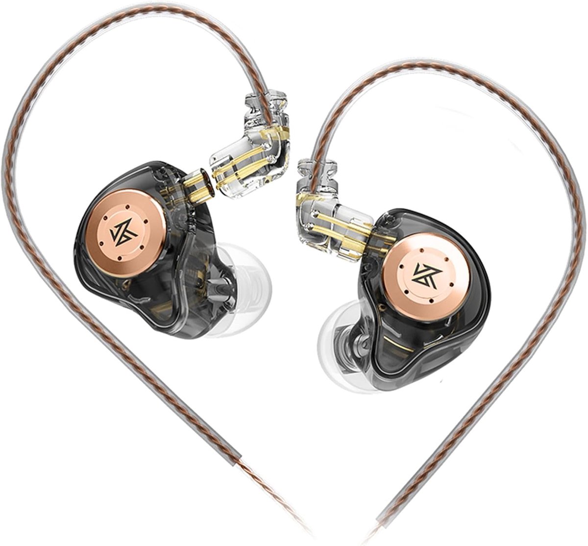 Thijox - KZ EDX Pro In-Ear Koptelefoon, Bedrade HiFi Stereo Koptelefoon met Dubbele DD, Ruisonderdrukkende IEM, Zwart, Perfect voor Muziekfans en Prof