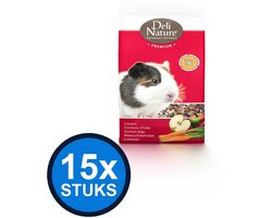 15x Deli Nature - Premium cavia's 800gr - Knaagdierenvoer - 800 g