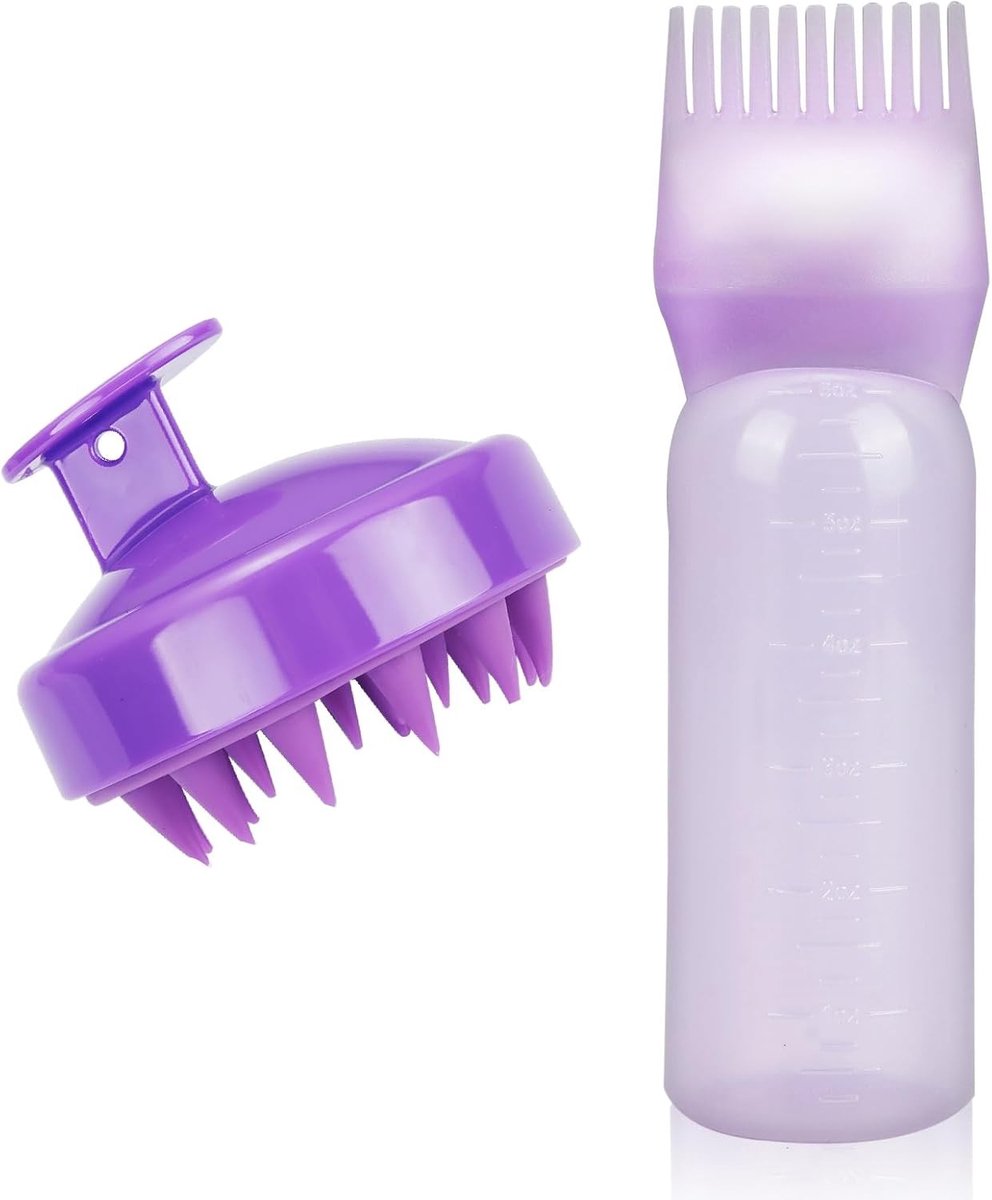 Kleurapplicator voor Haarverf met Kam en Fles, Haarverzorging, Hoofdmassage en Haarolie Toepassing