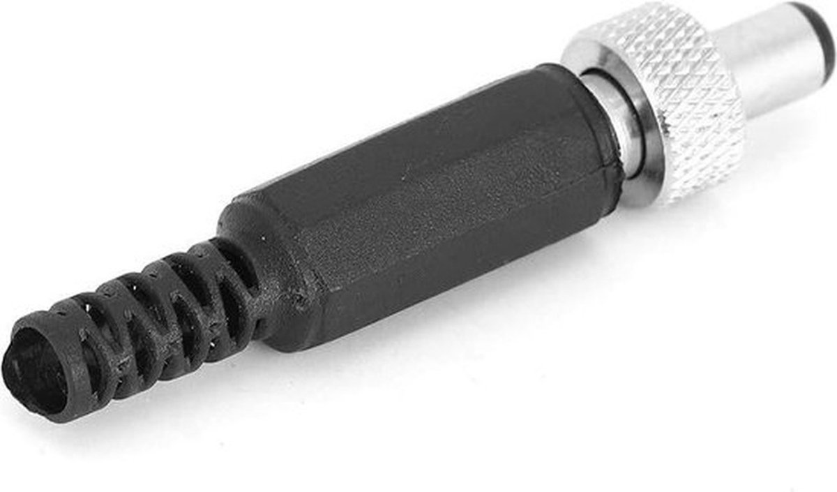 20 stuks 55 mm x 21 mm soldeertype voeding jack connector adapter met slot plastic metaal voor audiomediaspelers stroomkabel reparatie - Gelijkstroom mannelijke stekker .