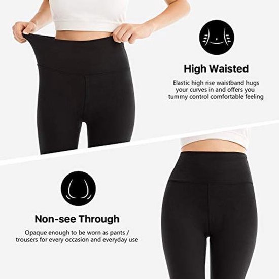 Hoge Taille Capri Legging voor Dames - Zacht en Rekbaar Voor Fitness en Yoga van hoge — afbeelding 3
