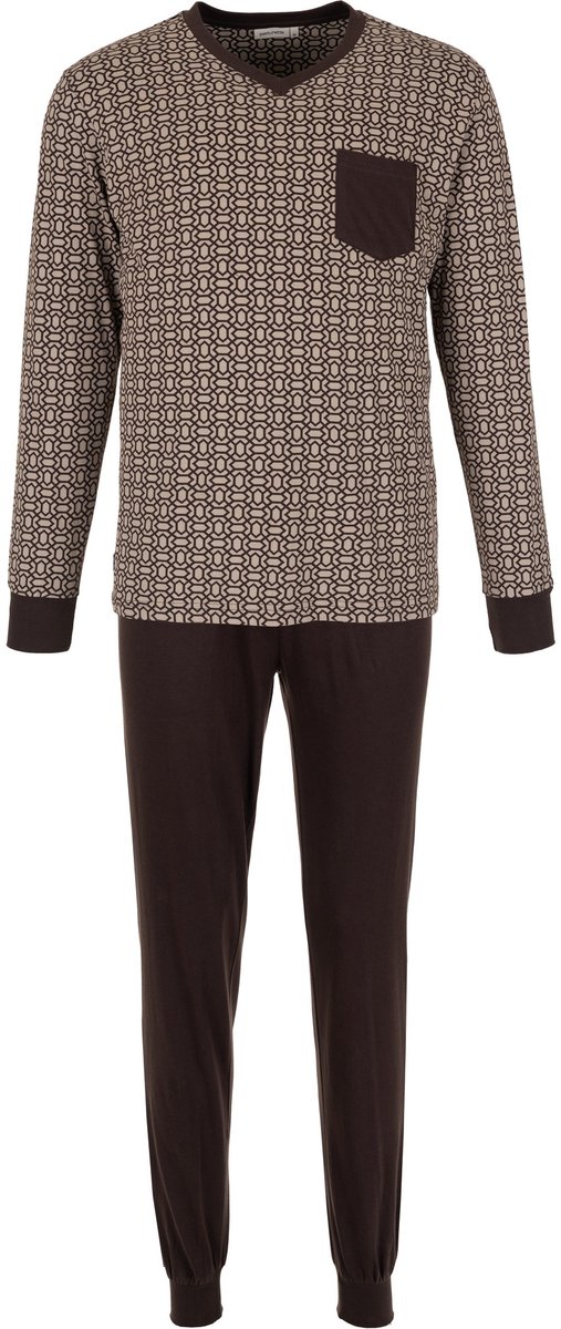 Pastunette - Urban Essence - Pyjama - Katoen - Beige/Bruin - Maat S