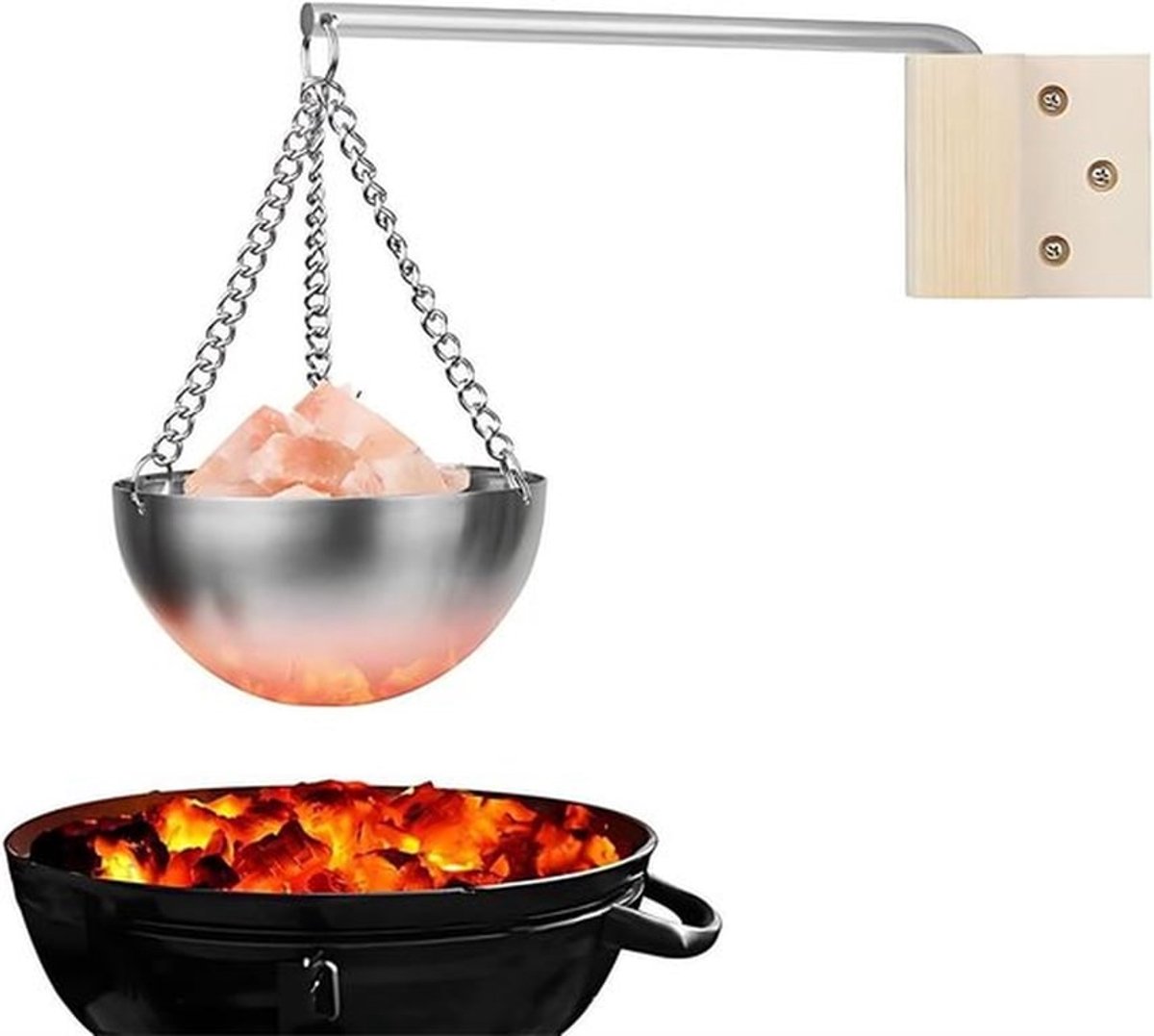 Roestvrijstalen Sauna-Accessoires Set met Kruiden- en Verdampingsschalen voor Ontspanning en Wellness